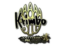Sticker | Krimbo (Gold) | Antwerp 2022 Sticker | Krimbo (Gold) | Antwerp 2022