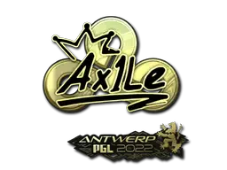 Sticker | Ax1Le (Gold) | Antwerp 2022 Sticker | Ax1Le (Gold) | Antwerp 2022