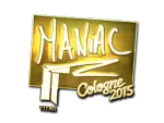 Sticker | Maniac (Gold) | Cologne 2015