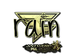 Sticker | rain (Gold) | Antwerp 2022 Sticker | rain (Gold) | Antwerp 2022