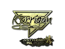 Sticker | karrigan (Gold) | Antwerp 2022 Sticker | karrigan (Gold) | Antwerp 2022
