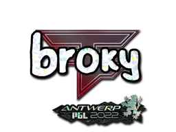 Sticker | broky (Glitter) | Antwerp 2022 Sticker | broky (Glitter) | Antwerp 2022