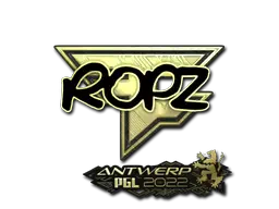 Sticker | ropz (Gold) | Antwerp 2022 Sticker | ropz (Gold) | Antwerp 2022