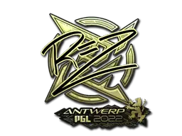 Sticker | REZ (Gold) | Antwerp 2022 Sticker | REZ (Gold) | Antwerp 2022