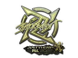 Sticker | Brollan (Gold) | Antwerp 2022 Sticker | Brollan (Gold) | Antwerp 2022