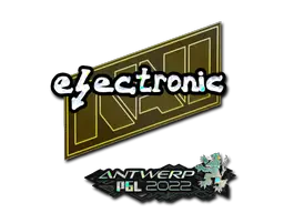 Sticker | electronic (Glitter) | Antwerp 2022 Sticker | electronic (Glitter) | Antwerp 2022