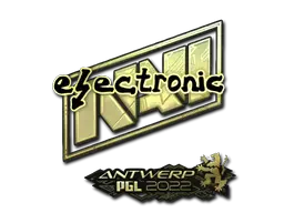 Sticker | electronic (Gold) | Antwerp 2022 Sticker | electronic (Gold) | Antwerp 2022