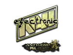 Sticker | electronic (Gold) | Antwerp 2022