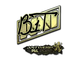 Sticker | b1t (Gold) | Antwerp 2022 Sticker | b1t (Gold) | Antwerp 2022