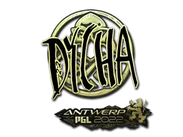 Sticker | dycha (Gold) | Antwerp 2022 Sticker | dycha (Gold) | Antwerp 2022