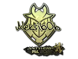Sticker | Aleksib (Gold) | Antwerp 2022 Sticker | Aleksib (Gold) | Antwerp 2022