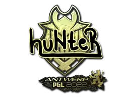 Sticker | huNter (Gold) | Antwerp 2022 Sticker | huNter (Gold) | Antwerp 2022
