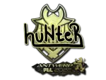 Sticker | huNter (Gold) | Antwerp 2022