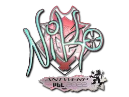 Sticker | NiKo (Holo) | Antwerp 2022 Sticker | NiKo (Holo) | Antwerp 2022
