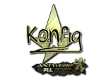 Sticker | k0nfig (Gold) | Antwerp 2022