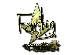 Sticker | Farlig (Gold) | Antwerp 2022 Sticker | Farlig (Gold) | Antwerp 2022