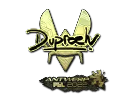 Sticker | dupreeh (Gold) | Antwerp 2022 Sticker | dupreeh (Gold) | Antwerp 2022