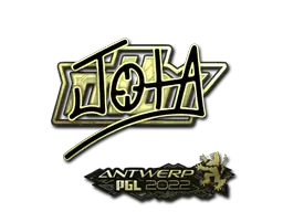 Sticker | JOTA (Gold) | Antwerp 2022 Sticker | JOTA (Gold) | Antwerp 2022