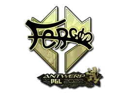 Sticker | fer (Gold) | Antwerp 2022 Sticker | fer (Gold) | Antwerp 2022