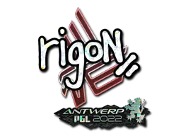 Sticker | rigoN (Glitter) | Antwerp 2022 Sticker | rigoN (Glitter) | Antwerp 2022