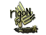 Sticker | rigoN (Gold) | Antwerp 2022
