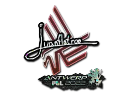 Sticker | juanflatroo (Glitter) | Antwerp 2022 Sticker | juanflatroo (Glitter) | Antwerp 2022