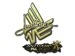 Sticker | juanflatroo (Gold) | Antwerp 2022 Sticker | juanflatroo (Gold) | Antwerp 2022