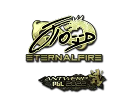 Sticker | xfl0ud (Gold) | Antwerp 2022