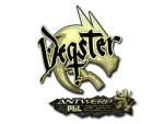 Sticker | degster (Gold) | Antwerp 2022
