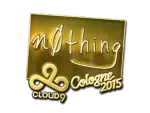 Sticker | n0thing (Gold) | Cologne 2015