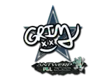 Sticker | Grim (Glitter) | Antwerp 2022
