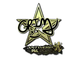 Sticker | Grim (Gold) | Antwerp 2022 Sticker | Grim (Gold) | Antwerp 2022