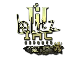 Sticker | bLitz (Gold) | Antwerp 2022 Sticker | bLitz (Gold) | Antwerp 2022