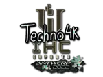 Sticker | Techno4K (Glitter) | Antwerp 2022
