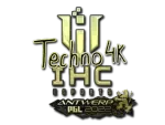 Sticker | Techno4K (Gold) | Antwerp 2022