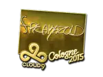 Sticker | freakazoid (Gold) | Cologne 2015