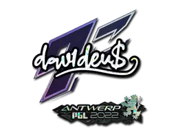 Sticker | dav1d (Glitter) | Antwerp 2022 Sticker | dav1d (Glitter) | Antwerp 2022