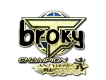 Sticker | broky (Gold, Champion) | Antwerp 2022