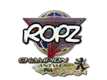 Sticker | ropz (Glitter, Champion) | Antwerp 2022
