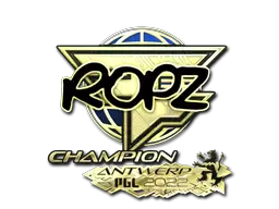 Sticker | ropz (Gold, Champion) | Antwerp 2022