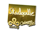 Sticker | Skadoodle (Gold) | Cologne 2015