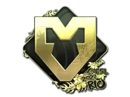 Sticker | MOUZ (Gold) | Rio 2022 Sticker | MOUZ (Gold) | Rio 2022