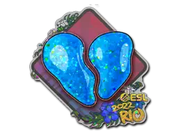 Sticker | 00 Nation (Glitter) | Rio 2022 Sticker | 00 Nation (Glitter) | Rio 2022
