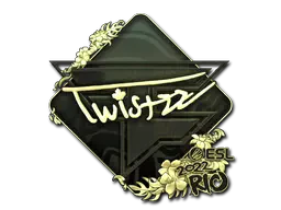Sticker | Twistzz (Gold) | Rio 2022 Sticker | Twistzz (Gold) | Rio 2022