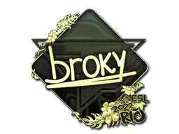 Sticker | broky (Gold) | Rio 2022 Sticker | broky (Gold) | Rio 2022