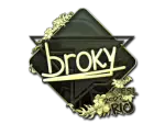 Sticker | broky (Gold) | Rio 2022