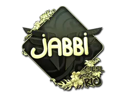 Sticker | jabbi (Gold) | Rio 2022 Sticker | jabbi (Gold) | Rio 2022