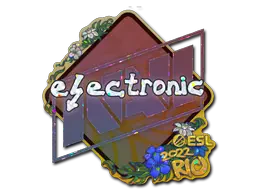 Sticker | electronic (Glitter) | Rio 2022 Sticker | electronic (Glitter) | Rio 2022