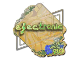 Sticker | electronic (Holo) | Rio 2022 Sticker | electronic (Holo) | Rio 2022