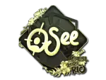 Sticker | oSee (Gold) | Rio 2022